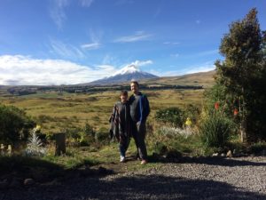 Us in front of Cotopaxi