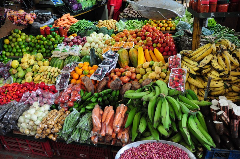 Beautiful arrangement of fruits