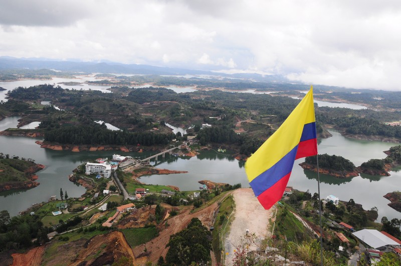 The flag and view